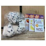 Plush Toy With Baby Grin Removable Stickers