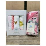 Cloud Island Muslin and Plush Baby Blankets