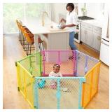 Toddleroo Superyard Colorplay 6-Panel Playard