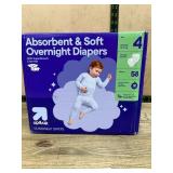 Up & Up Size 4 Overnight Diapers 58 Count