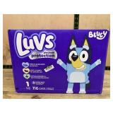 Luvs Platinum Protection Diapers Size 1, 116 Ct