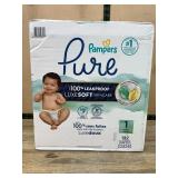 Pampers Pure Size 1 Diapers 132 Count White