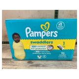 Pampers Swaddlers Size 1 Diapers, 96 Count