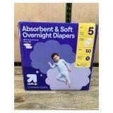 Up & Up Overnight Diapers Size 5, 50 Count