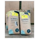 EcoPeaCo Bamboo Diapers Size 5, 5 Packs