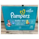 Pampers Baby-Dry Diapers Size 2, 120 Count