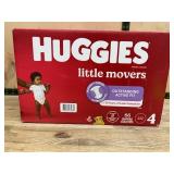 Huggies Little Movers Diapers, Size 4, 66 Ct