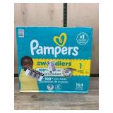 Pampers Swaddlers Diapers Size 1, 164 Count
