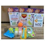 Baby Grin Stickers Toys Teether Bath Set