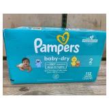 Pampers Baby Dry Diapers Size 2, 112 Count