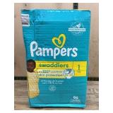 Pampers Swaddlers Size 1 Diapers, 96 Pack