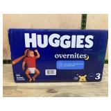 Huggies Overnites Diapers Size 3, 66 Count