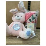 Pink Bunny Plush Toy & Baby Blanket Bundle