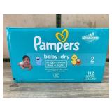 Pampers Baby-Dry Diapers Size 2, 112 Count
