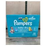 Pampers Baby-Dry Diapers Size 1, 120 Count