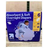 Up & Up Overnight Diapers Size 6, 42 Count