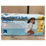 Up & Up Size 6 Diapers 96 Count Box