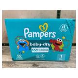 Pampers Baby Dry Diapers Size 1, 120 Count