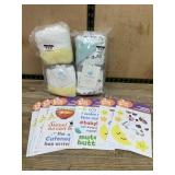 Cloud Island Baby Blankets 2-Pack, 6 pack Baby Sti