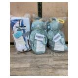 Dino Plush Toys and Dinosaur Print Blanket Set