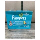 Pampers Baby-Dry Size 1 Diapers, 120 Count