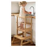 Wooden Kitchen Helper Stool for Toddlers