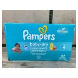 Pampers Baby-Dry Diapers, Size 2, 112 Count
