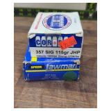 COR-BON 357 SIG 115gr JHP & Speer .357 SIG