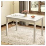 48-Inch Rectangular Wooden Dining Table for 4