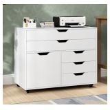 White Drawer Wood Storage Cabinet Kit