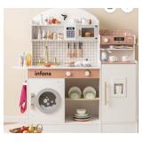Infans Wooden Play Kitchen Set with Accessories