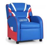 Kids Leather Gaming Recliner with Side Pockets