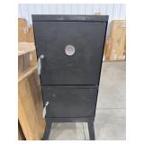 Black Metal Vertical Charcoal Smoker Cabinet