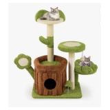 Multi-Level Tree-Themed Cat Condo Set