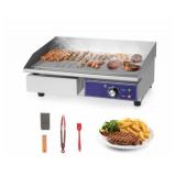 22" 2000W Countertop Electric Griddle, 100V