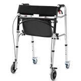 Height Adjustable Aluminum Rollator Walker