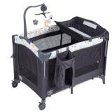 BabyJoy Portable Playard Crib With Bassinet