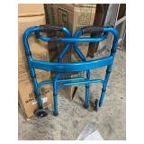 Folding Lightweight Aluminum Walker With Wheels