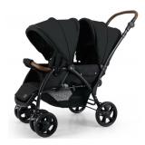 Double Stroller with Black Canopy