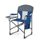 Costway Blue Beach Director Chair with Side Table