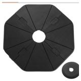 208 lb Black 4-Piece Fillable Umbrella Base