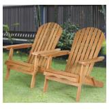 Wood Slat Adirondack Chairs