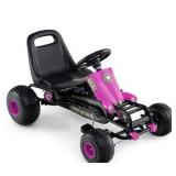 Pink Pedal Go-Kart with Black Frame, Open Box
