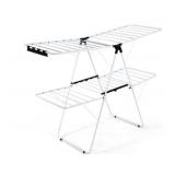 Folding Metal Drying Rack with Multi-Tier Design