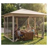 Outdoor Gazebo 10x10 Ft with Netting Panels