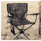 360ï¿½ Swivel Hunting Chair with Camouflage Fabric