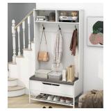 Costway 69" Tall 4-in-1 Hall Tree Coat Rack
