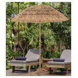 Outdoor Tiki Patio Umbrella with Stand
