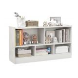 White Particle Board 5-Cube Storage Organizer