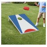 Portable Cornhole Boards With Blue Design